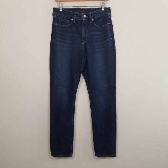 Banana Republic Premium Denim High Rise Slim Jeans Blue Size 29 - Picture 1 of 9